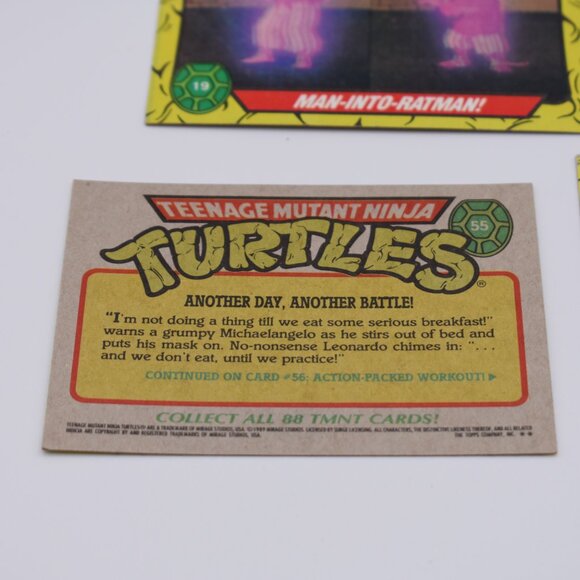 Nickelodeon Teenage Mutant Ninja Turtles Vintage Stickers and Cards by Panini - Picture 10 of 10
